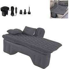 Dmnboer Car Air Mattresses, Inflatable Air Mattress, Car Accessories, Air Bed Car Mattress Air Pump and 2 Attachments, Travel Cot with 2 Cushions and Carry Bag for Camping, Hiking, Travel