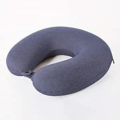 Travel Pillow Space Slow Rebound Memory Cotton U-shaped Neck Pillow Plane Travel U-shaped Pillow Nap Pillow Suitable for Children and Adults (Color : Dark Grey) (Color : Blue)