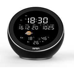 Nasa WSP1500 black Weather Station/Speaker BT Moon