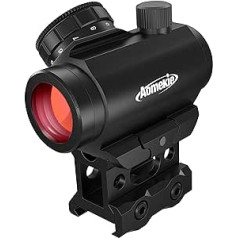 AOMEKIE „Airsoft Red Dot“ skydelis, skirtas 22 mm/20 mm „Rail Red Dot“ skydeliui su pagrindo tvirtinimu ir apsauga 11 ryškumo nustatymų