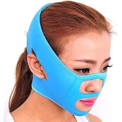 Facelift Bandages, Facelift Instruments, Lifting and Tightening, Double Chin, V Face Device, Facelift Stickers, Sleep Facelift Massager Beauty Bandage Beauty Tool Blue, Facelifting