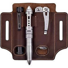 SOGCASE Multitool Case, EDC jostas somas organizators, ādas apvalks Leatherman Multitool