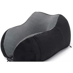 AleXanDer1 Travel Pillow U-Shaped Headrest Neck Pillow Office Flight Travel Soft Care Pillow Pillow Neck Support Headrest (Color : Black)