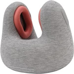 Portable U-shaped Neck Pillow, Noise Reducing Travel Pillow with Industrial Quality Sound Insulation, Ergonomic Design and Mesh Earmuffs, Applicable