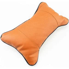 DANDELG 2 x leather car headrest supplies neck pillow.