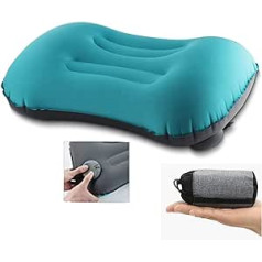 Ultralight Inflatable Travel Camping Pillow Manual Pressure Compact Inflatable Comfortable Ergonomic Pillow for Neck and Lumbar Support and Camping Pillow for Camping Travel