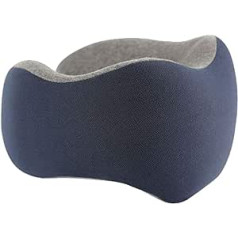 TEmkin Travel Pillow Set, Memory Foam Neck Pillow with Eye Mask and Earplugs, Ideal for Travel on Plane, Train and Car