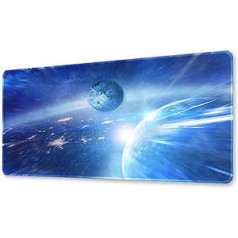 Morain Games Mouse Pad Gaming Large Mousepad Desk Mat Outer Space Big Keyboard Pads Table Accessories for Gaming and Office PC Laptop Computer 300 x 800 x 3 mm