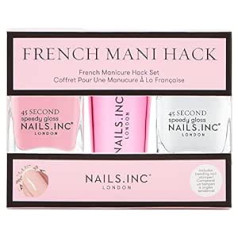 Nails Nagi. INC French Mani Hack franču manikīra nagu lakas komplekts