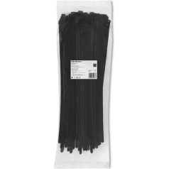 Daugkartinio naudojimo kabelių raiščiai | 7,2 * 450 mm | nailonas uv | juoda