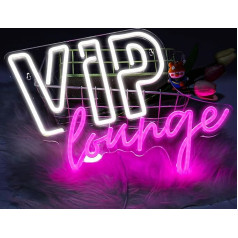 VIP Lounge neona zīme sienu dekorēšanai, VIP neona gaismas neona zīme rozā krāsā, USB darbināms neona zīmes gaismas uzraksts viesnīcai, klubam, kafejnīcai, bāram, birojam, tirdzniecības centram, spēļu zālei