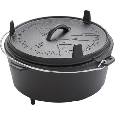 Groenberg Askja Pot 10 L katls cepšanai Dutch Oven Camping Outdoor čuguna katls