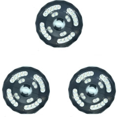 Gadpiparty 3St Regenschirm Licht LED-Schirmlicht Notbeleleuchtung für Sonnenschirme Notbeleuchtung Schirmlichter Campinglampe Zeltlampe zu zerlegen Notlicht Notfall-Lichter 8led