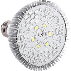 E27 LED spuldzes augu gaismas spuldzes pilna spektra augu audzēšanas lampas dārzkopības audzēšanas gaisma dārzam [78LED]