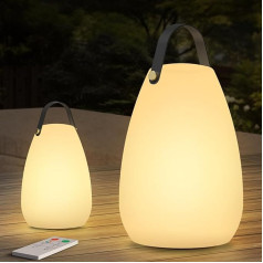 FUYO āra galda lampa Bezvadu LED galda lampas akumulators ar 8 krāsām Dimmable galda lampa Ūdensizturīga dārza lampa āra grila dārzam Dārza guļamistaba Dzīvojamā istaba Ziemassvētku rotājums