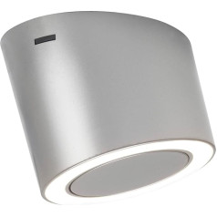 DOMUS LINE Unika D-Motion LED zemgaismas gaisma 2700 K / 4000 K, apaļa, bez slēdža 24 V - 4,5 W, nerūsējošais tērauds ar plastmasas efektu