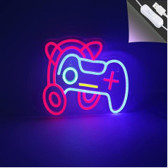 Spēļu Gamepad Neon LED Neon Art Neon Sign Neon USB Powered Sign for Gaming Room Shop Club Wall Decor Ziemassvētku puse Office Party Supplies