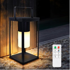 RWWR Saules galda lampa āra LED 2-in-1 uzlādes galda lampa Bezvadu galda lampas akumulators 8 krāsas Dimmable IP44 kempingam Dārzs Balkons Terase (D)