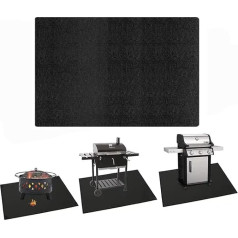 100 x 150 cm Fireproof Underlay, Grill Mat, Floor Protection, Heat Resistant Up to 1800°F Heat Protection Mat, Fireproof Underlay, Thickened, Oil-Resistant, Heat Resistant, Foldable Grill Rug for
