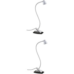 OSALADI 2St LED-Clip-Licht Leseleuchte USB-Leselicht Schreibtisch geführt white light white Schoßtisch tischlampe LED-Lampe Clip-Tischleuchte Laptop Klemmlampe Halterungslichter Weiß