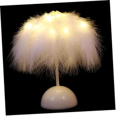 Uonlytech Valentine Feather Lights LED galda lampa LED galda lampa LED galda lampa Lampara de escritorio LED galda lampa Guļamistabas lampa Feather galda lampa Plastmasas romantiskas lampas Mājsaimniecības Pack of 1