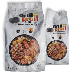 Grillprofi Energy Kienbacher Premium Barbecue Briketes 29 kg Briketes grilēšanas profesionāļiem Grila briketes Koka kokogļu briketes kokogļu grilam līdz 3,5 stundām Grilēšanas laiks 100% Ražots Latvijā