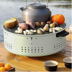 Portable Charcoal Grill with Legs 33cm for Outdoor Cooking BBQ BBQ