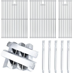 Grila piederumu komplekts Home Depot Nexgrill 5 Brenner 720-0882A Gāzes grils, Edelstahl Grillbrenner, Heizplatten Zeltschilder, Flammenmesser, Grillroste für Nexgrill Grillteile