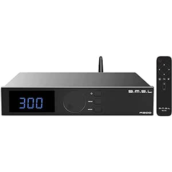 SMSL A300 HiFi jaudas pastiprinātāja pastiprinātājs 2.1 kanāli 165W x 2 Bluetooth 5.0 klase D Integrēts pastiprinātājs SDB skaņas efekti Augstas izšķirtspējas stereo audio uztvērējs BTL režīmsTHD+N 0.004%