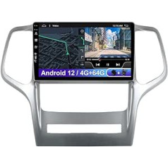 2 DIN Android 12 automašīnas radio Carplay DSP GPS satelīta navigācijas sistēma Jeep Grand Cherokee WK2 2008-2013 | 4G + 64G | Bezmaksas aizmugures kamera | 9 collas | Atbalsta spoguļa saiti/stūres vadību/4G/WiFi/BT5.0/DAB