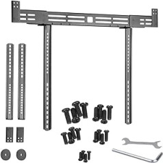 Maclean MC-843 Universal Soundbar Bracket up to 10 kg Compatible with Most VESA TVs and Wall Mounts up to 600 x 400