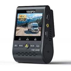 VIOFO A129 Pro priekšējā 4K Dash Cam Car 3840 x 2160P, 5 GHz Wi-Fi, GPS iekļauts, Ultra HD automašīnas kamera 8MP sensors, buferizēts 24 stundu stāvvietas režīms, G-sensors, kustības noteikšana, WDR, cilpas ierakstīšana