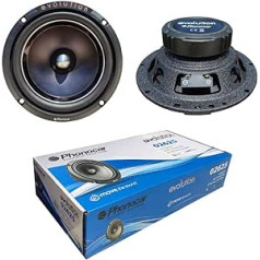 2 Phonocar 02625 woofer woofer 16.50 cm 165 mm 6.5 inch 140 watt rms 280 watt max impedance 4 ohm 92 dB spl SQL car doors black per pair