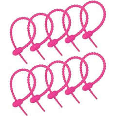 piegādes karte Wiederverwendbare Kabelbinder 6 Zoll Silikon Krawatten Taschenclips, Allzweck Silikon Krawatten Kabelbinder Brotbinder Haushalt Twist Ties Wiederverwendbare Twist Ties (Fuchsia 12 Stück)