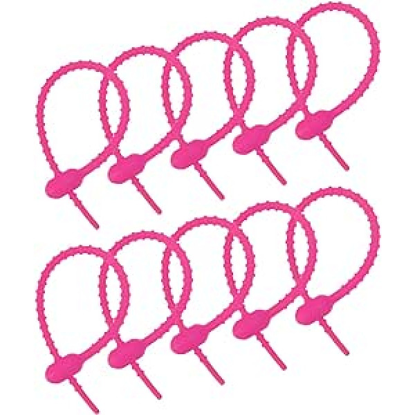 piegādes karte Wiederverwendbare Kabelbinder 6 Zoll Silikon Krawatten Taschenclips, Allzweck Silikon Krawatten Kabelbinder Brotbinder Haushalt Twist Ties Wiederverwendbare Twist Ties (Fuchsia 12 Stück)