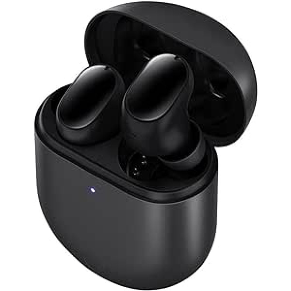 Xiaomi Redmi Buds 3 Pro Bluetooth ieliekamās austiņas (aktīva trokšņu slāpēšana, augstākā līmeņa telpiskā skaņa, akumulatora darbības laiks līdz 28 stundām ar bezvadu uzlādes korpusu) Grafīta melns viens izmērs