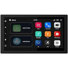 Automašīnas radio Android automašīnas un automašīnu atskaņošanas bezvadu FM RDS 2DIN Belson BS-261 4 x 50 W ar brīvroku Bluetooth LCD displeju 7 collu USB multivides atskaņotājs