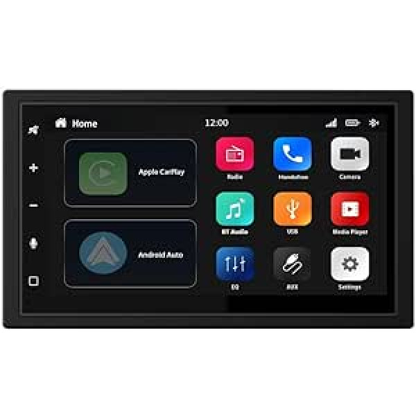 Automašīnas radio Android automašīnas un automašīnu atskaņošanas bezvadu FM RDS 2DIN Belson BS-261 4 x 50 W ar brīvroku Bluetooth LCD displeju 7 collu USB multivides atskaņotājs