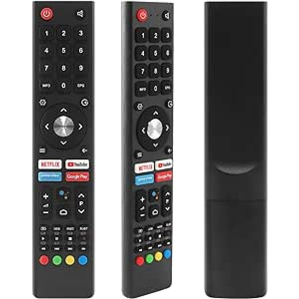 Rezerves balss GCBLTV02ADBBT tālvadības pults piemērota Changhong CHIQ Smart TV, YiBiChin tālvadības pults GCBLTV02ADBBT Changhong CHIQ SABA Smart TV L32H7S L40H7S L43H7S SA24S46A9 SA32K67A9