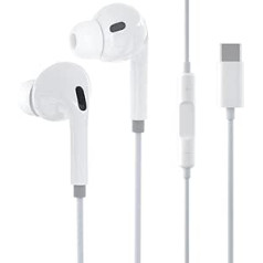 iMangoo USB C Type C Austiņas Samsung S20 FE A53 A33 In-Ear Austiņas HiFi Stereo ar mikrofonu un skaļuma kontroli priekš Galaxy Z Flip 4 S22 Ultra S21 S20+ Pixel 6a 6 Oneplus