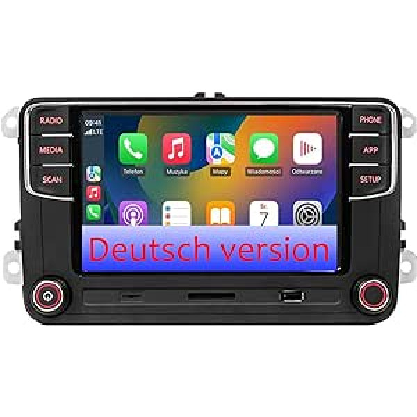 SCUMAXCON Car Radio RCD360S RCD330 Carplay AM/FM Bluetooth atpakaļgaitas kamera Golf MK5 6 Caddy Passat Polo aksesuāram (RCD360S vācu bez OPS/PDC)