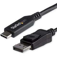 StarTech.com USB-C to DisplayPort Cable (1.8m, 8K 30Hz, HBR3, USB-C Adapter, Thunderbolt 3 Compatible) (CDP2DP146B)
