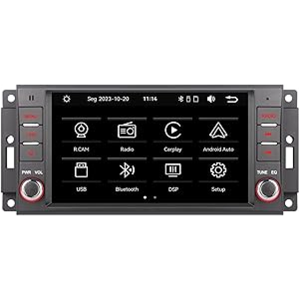 YZKONG bezvadu Carplay Android automašīna Jeep Chrysler Chevrolet Compass Patriot JK Dodge Android automašīnas radio ar Bluetooth 7 collu skārienjutīga displeja automašīnas radio uztvērējs ar Bluetooth ar FM/RDS/USB pieslēgvietu