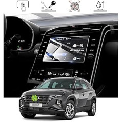 RUIYA navigācijas ekrāna aizsargs, kas saderīgs ar Hyundai Tucson NX4 2021 2022, navigācijas ekrāna aizsargs HD rūdīta stikla Tucson NX4 aizsargplēve GPS skārienekrāna rūdīta stikla ekrāna aizsargs (8 collas)