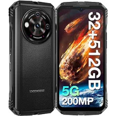 DOOGEE V30PRO [2024] 5G āra mobilais tālrunis 32GB + 512GB, 200MP kamera + nakts redzamība, 6,58 collu FHD + 120 Hz, 10800 mAh akumulators astoņkodolu Android 13 āra viedtālrunis bez līguma IP68/