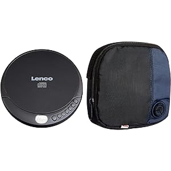 Lenco CD nešiojamas CD grotuvas Walkman Discman su ausinėmis ir mikro USB įkrovimo laidu