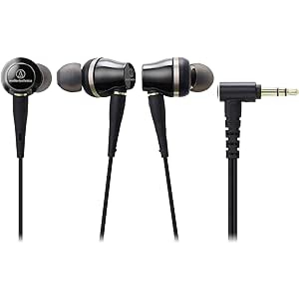 Audio-Technica ATH-CKR100iS augstas izšķirtspējas in-ear-kopfhörer ar divfāzu push-pull Treibern schwarz