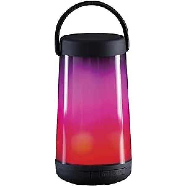 Daewoo Bluetooth Lantern skaļrunis ar rokturi, iebūvēts mikrofons brīvroku zvanīšanai, ar Bluetooth saderīgi mobilie tālruņi, planšetdatori un klēpjdatori 10 metru diapazonā