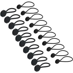 piegādes karte Magnetische Kabel-Clips, 10,9 cm, 19,1 x 1,5 cm, schwarz, magnetische Kabelbinder, wiederverwendbar, für Zuhause, Küche, Büro, 20 Stück