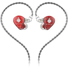 Hidizs MS1-Galaxy Hochleistungs-In-Ear-Monitore mit dynamischem Dual-Magnetkreis-Treiber, rot (OHNE MIC)